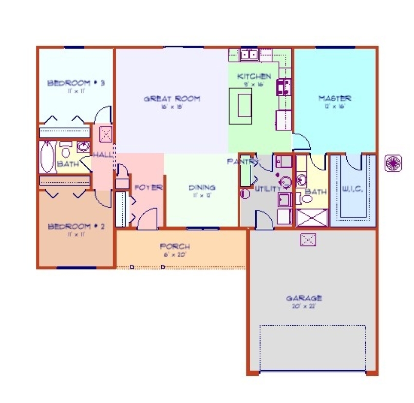 The Cheyenne - Floor Plan